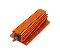 Energy consuming elements 200W 20 Fixed Resistors Ohm axia-l Lead Gold Tone Heatsink RX24 Aluminum Single Resistors Clad Resistor