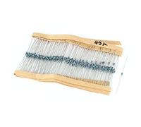 Energy consuming elements 300Pcs axia-l Passive Components Lead Through Hole 1/8W 1% 43K Ohm Metal Capacitors Film Resistor