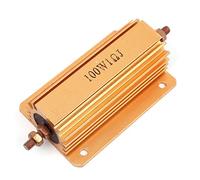 Energy consuming elements 5% 100W Fixed Resistors 1 Ohm Wirewound Aluminum Housed Clad Resistor Single Resistors Gold Tone
