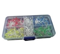 Energy consuming elements 5 Colour x 100pcs=500Pcs LED Diode Kit 3MM F3 Mixed Color 5 Value Yellow Blue White Red Green+ 1 Box