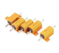 Energy consuming elements 5 Pcs Fixed Resistors 25W 8 Ohm Wirewound Aluminium Housing Power Single Resistors Resistance Resistor