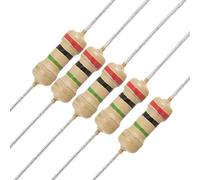 Energy consuming elements 50 x 1/4W 250V 2M ohm Through Hole Carbon Film Resistor (50 x 1 / 4W 250V 2M ohm a través del agujero Resistencia de película de carbono