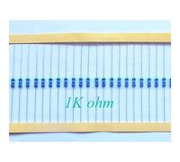 Energy consuming elements 50pcs 0.5W 1/2W Metal Film Resistor 1Kohm 1KR 1% Tolerance Precision in Stock