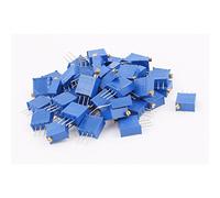 Energy consuming elements 50Pcs 3296W-104 Variable Resistors 100K Ohm Resistor Trim Pot Potentiometer Potentiometers Trimmer Blue