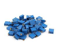 Energy consuming elements 50Pcs 3296W-502 Variable Resistors 5K Ohm Resistor Trim Pot Potentiometer Potentiometers Trimmer Blue