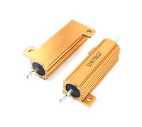 Energy consuming elements 50W 750 Ohm axia-l Wirewound Aluminum Clad Resistor Gold Tone 2 Pcs (50W 750 Ohm axia-l Wirewound Aluminum Clad Resistor Gold Tone 2 Pcs