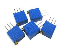 Energy consuming elements 5PCS 3296W Potentiometer 10Ohm-2M Ohm Adjustable Resistance Multi-Turn Trimmer Potentiometers kit 1K 2K 5K 10K 100K 103 100R (Size : 10 Ohm)