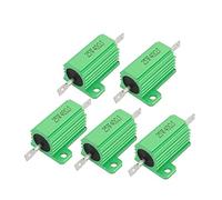 Energy consuming elements 5PCS Green Fixed Resistors 40 Ohm 25Watt Aluminum Chassis Mounted Single Resistors Wirewound Resistor