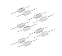 Energy consuming elements 5W75RJ 5W Fixed Resistors 75 Ohm 5% Tolerance Wirewound Ceramic Cement Resistor White Single Resistors 10 Pcs