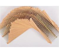 Energy consuming elements 600pcs/set 30 Kinds 1/8W Resistance 5Percent 0.125W Carbon Film Resistor Kit Pack Resistor (Size : 600PCS)
