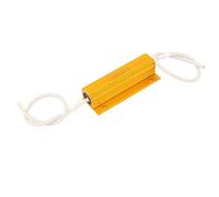 Energy consuming elements Aluminum 10 Fixed Resistors Ohm 100W Wire Wound Loudspeaker Clad Resistor Single Resistors Gold Tone