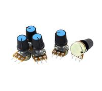Energy consuming elements B10K 3 Variable Resistors Terminals Rotary Audio Single Linear Potentiometer Potentiometers Pot 5Pcs