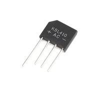 Energy consuming elements Bridge Rectifier Diode, KBL406 4A 600V/ KBL410 4A 1000V, Electronic Silicon Diodes, 4-Pin (Color : 20pcs, Size : KBL410)