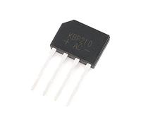 Energy consuming elements Bridge Rectifier Diode, KBP206 2A 600V/ KBP210 2A 1000V, Electronic Silicon Diodes, 4-Pin (Color : 20Pcs, Size : KBP210) (Color : 100pcs, Size : KBP206)