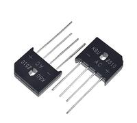 Energy consuming elements Bridge Rectifier Diode, KBU2510 25A 1000V Electronic Silicon Diodes, 4-Pin (Size : 50Pcs) (Size : 20Pcs)
