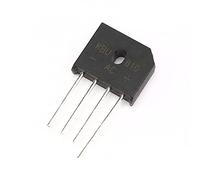 Energy consuming elements Bridge Rectifier Diode, KBU808 8A 800V/ KBU810 8A 1000V, Electronic Silicon Diodes, 4-Pin (Color : 10Pcs, Size : KBU810) (Color : 100pcs, Size : KBU808)