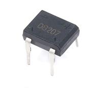 Energy consuming elements Bridge Rectifier Diode, SMD DB207S, DIP-4 DB207 2A 1000V Electronic Silicon Diodes (Color : 20Pcs, Size : DB207S) (Color : 10pcs, Size : DB207)