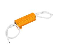 Energy consuming elements Car Aluminum Fixed Resistors 2 Ohm 50W Wire Wound Loudspeaker Clad Resistor Single Resistors Gold Tone
