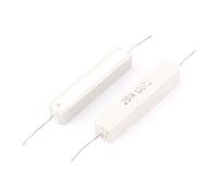 Energy consuming elements Ceramic Cement Fixed Resistors Power Resistor 20W Watt 100RJ 100Ohm Single Resistors 2Pcs White
