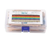 Energy consuming elements Complete Film Resistor Kit - 1280pcs 1R-10M 64 Models Assorted Resistors for DIY Electronics Projects - Essential Electronic Component Set