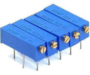 Energy consuming elements Potentiometer 5pcs Trimming Potentiometer 3006P Series Variable Resistor Electronic Component (Size : 2K Ohm)