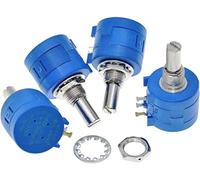 Energy consuming elements Resistor 3590S Multiturn Potentiometer 500 1K 2K 5K 10K 20K 50K 100K ohm Potentiometer Adjustable Resistor 3590 102 202 502 103 (Size : 1K Ohm)