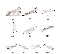 Energy consuming elements Resistors 100pcs/lot 10 Values NTC Thermal Resistor Kit NTC-MF52AT Resistors Set 1K 2K 3K 4.7K 5K 10K 20K 47K 50K 100K 5Percent 3950B