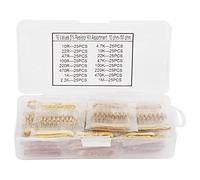 Energy consuming elements Resistors Kit, Electronics Components Kit 400Pcs 1/2W 16 Values 10Ohm1Mohm Carbon Resistors Set Assortment Components Kit Electronic Kit