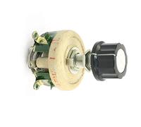 Energy consuming elements Single Turn Wall Switches Resistor 25W 1K Ohm Rotary Taper Pot Ceramic -Activated Switches Disk Rheostat
