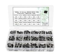 Energy consuming elements Transistor 900pcs 2N2222-S9018 Transistors Box Pack NPN PNP TO92 Transistor Assorted Kit 18 Values*50pcs S9015 S8050 S8550 2N3904 2N3906