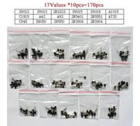Energy consuming elements Transistor Transistor Assorted DIY Set,S9012 S9013 2N2222 S9015 S9018 A1015 C1815 A42 A92 2N5401 2N5551 A733 C945 S8050 S8550 2N3906 2N3904