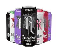 Energy Drink Assorted Bundle Pack 12 x 500ml - Assorted Cans pack for brands Including Monster, Rubicon Raw, Lucozade, Relentless, C4, Hell, Rockstar & Boost Energy (Relentless Assorted - 12 x 500ml)