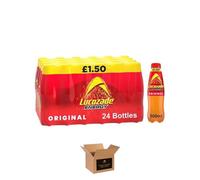 Energy Drink Bottles - Sparkling Glucose Energy Boost Flavoured Drinks - Classic Carbonated Refreshing Drink for Sports, Work, Study & Hydration (500 ml (Pack of 24), Original Bottle)