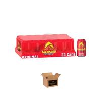 Energy Drink Bottles - Sparkling Glucose Energy Boost Flavoured Drinks - Classic Carbonated Refreshing Drink for Sports, Work, Study & Hydration (Lucozade Original Cans - 330ml x 24Pack)