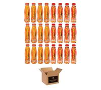 Energy Drink Bottles - Sparkling Glucose Energy Boost Flavoured Drinks - Classic Carbonated Refreshing Drink for Sports, Work, Study & Hydration (380 ml (Pack of 24), Orange & Orignal)