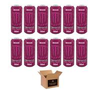 Energy Drink Flavours | Juiced, Zero Sugar, Ultra, Monarch, Fiesta Mango, Strawberry Dreams, VR46, Punch | High Caffeine Sports Energy Drink | 500ml (Pack 12, Mixed Punch)