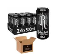 Energy Drink Multipack Cans - 500ml Each - Cherry, Original, Fruit Punch, Guava, Zero Sugar Raspberry - Refreshing Energy Boost for Workouts, Study & Parties (Pack 24, Origin)