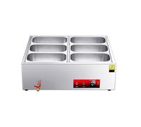 Energy Efficient Commercial Food Warmer - Heavy-Duty, Large Capacity Stainless Steel Buffet Server, The Solution for Restaurants & Catering Services(D6-70x57x24cm)
