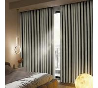 Energy Efficient Curtains Full Light Blocking Curtains Privacy Protection Keep Warm Windproof Soundproofing for Bedroom Windows Living Room(1.30x1.80 m(51.2x70.9 in))