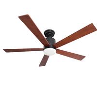 Energy efficient DC Ceiling Fan Tibu Black 52" with LED Light Kit and Remote [EEK: A+]