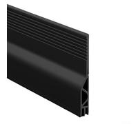 Energy Efficient Door Seal 100 cm Draught Excluder to Protect Your Home from Wind, Dust, and Insects (Black)