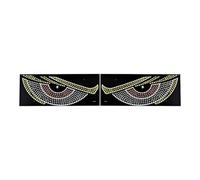 Energy Efficient Dynamic Artistic Flowing LED Sign Featuring Mesmerizing Devil Eyes For Vibrant Party Atmospheres 1 Pair Blue Light Effect
