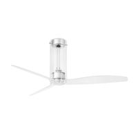 Energy efficient fan with Remote Tube Glossy Chrome & Clear DC Ceiling fan Quiet