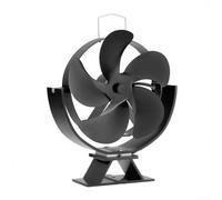 Energy Efficient Fireplace Fan with Adjustable Angles and Silent Operation for Enhanced Heat Flow and Comfort in Various Room Heating Settings (Five leaves)