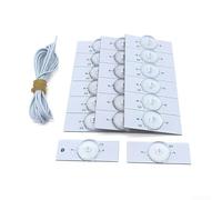 Energy Efficient For SMD Lamp Beads with Optical Lens Filter for 3265 Inch LED TV Repair 20 or 50pcs (20pcs 3V + 2M Wire)