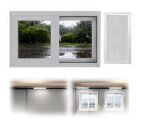 Energy Efficient Replacement Vinyl Slider Basement Window 30x12in to 32x16in Easy Installation White Design Perfect for Home Renovation & Upgrades