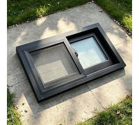 Energy Efficient Small Basement Slider Window - Vinyl e for Bathrooms | Sizes: 16", 20", 24", 28", 36" | Easy Inllat for Ventilat & Natural Light