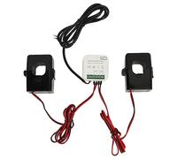 Energy Electricity Meter Single Phase Clamp KWh Power with 2 200A Current for Solar PV System and Home Energy Consumption Monitoring 90-250VAC