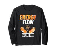 Energy Flow Mode On Reiki Healer Spiritual Vibes Long Sleeve T-Shirt