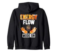 Energy Flow Mode On Reiki Healer Spiritual Vibes Zip Hoodie